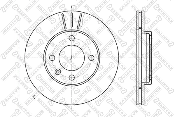 Disque de frein STELLOX 6020-4724V-SX