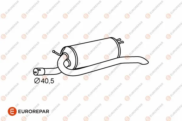 Silencieux arrière EUROREPAR E12839P