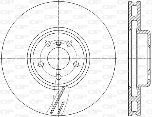 Disque de frein OPEN PARTS BDR2857.20