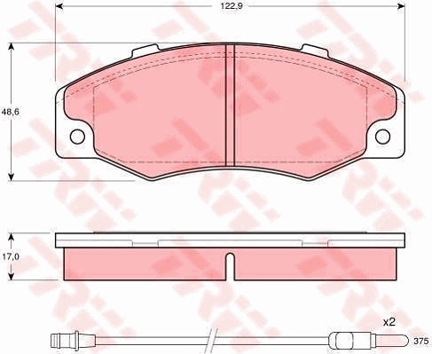 Kit de freins, frein à disques TRW GTD1040