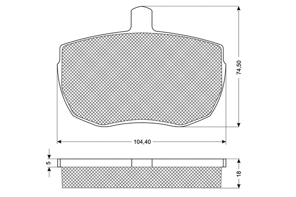 Kit de plaquettes de frein, frein à disque PROCODIS FRANCE PF1121