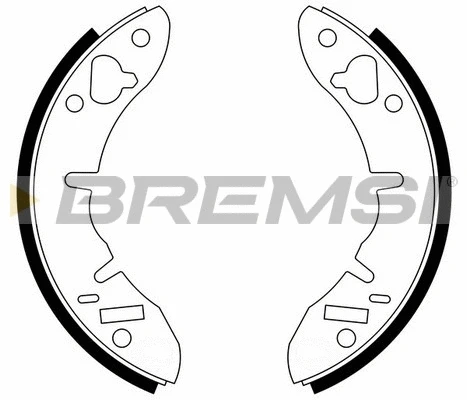 Jeu de mâchoires de frein BREMSI GF0262