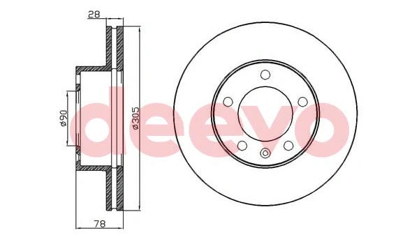 Disque de frein DEEVO BD13480