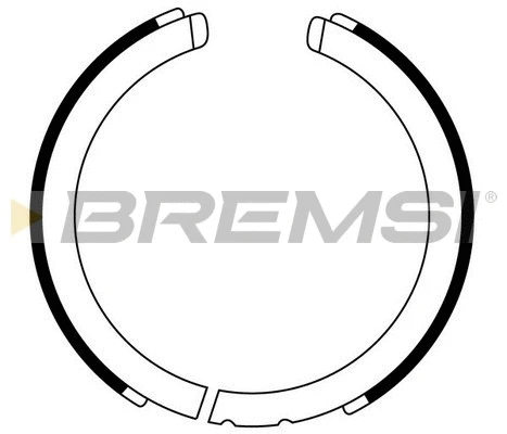 Jeu de mâchoires de frein, frein de stationnement BREMSI GF0875