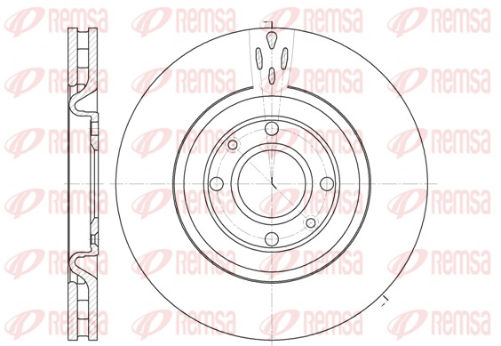 Disque de frein REMSA 6590.10