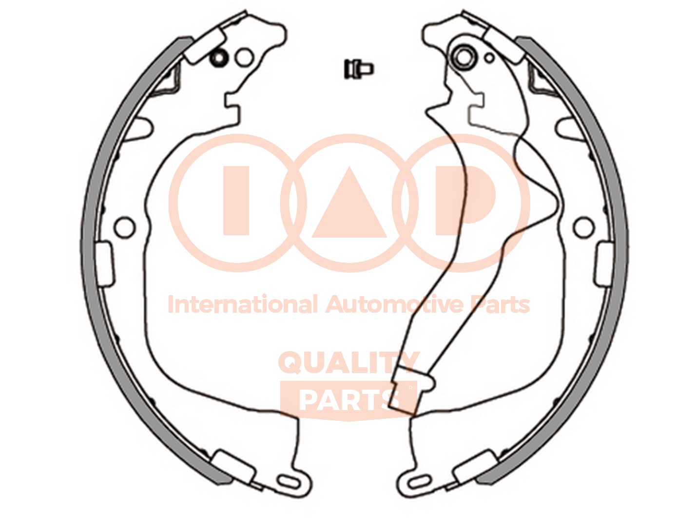 Jeu de mâchoires de frein IAP QUALITY PARTS 705-50010