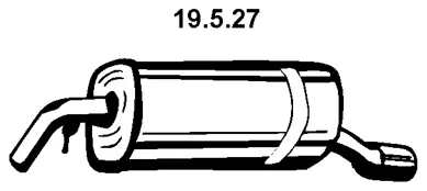Silencieux arrière EBERSPÄCHER 19.5.27