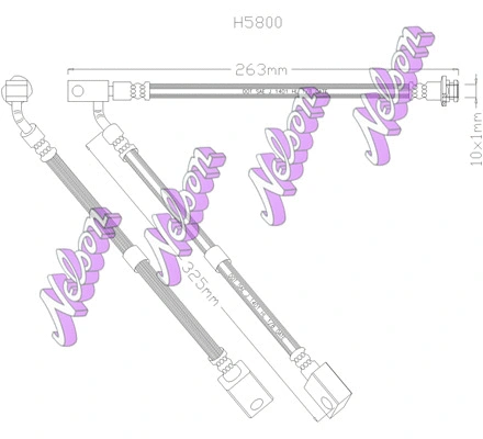 Flexible de frein KAWE H5800