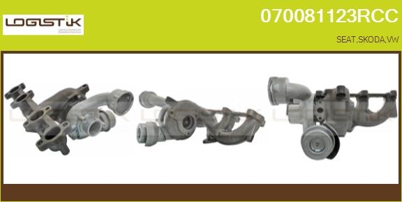 Turbocompresseur, suralimentation LGK 070081123RCC