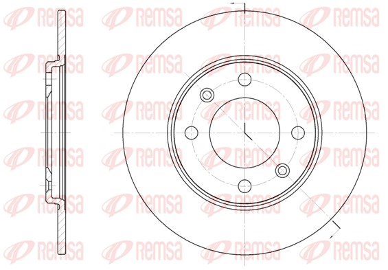 Disque de frein REMSA 6714.00