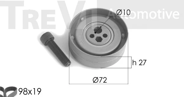 Kit de courroie crantée TREVI AUTOMOTIVE KD1119