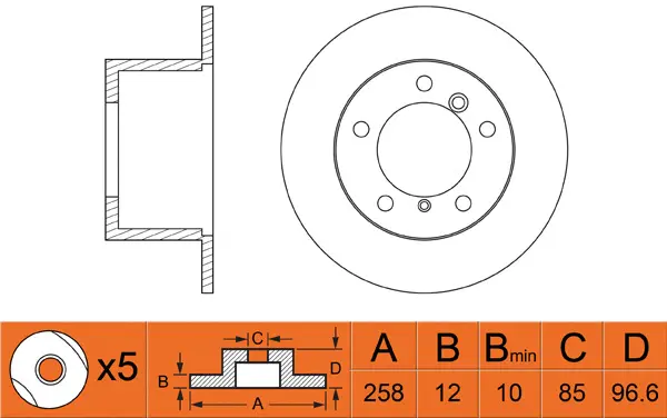 Disque de frein FIT FR0385