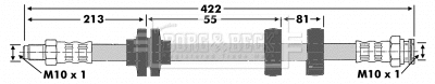 Flexible de frein BORG & BECK BBH6719