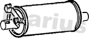 Silencieux central KLARIUS 210251