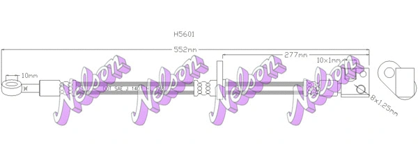 Flexible de frein KAWE H5601