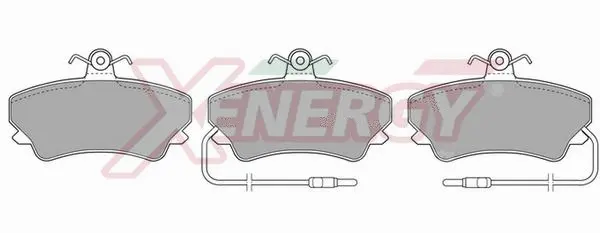 Kit de plaquettes de frein, frein à disque AP XENERGY X40512