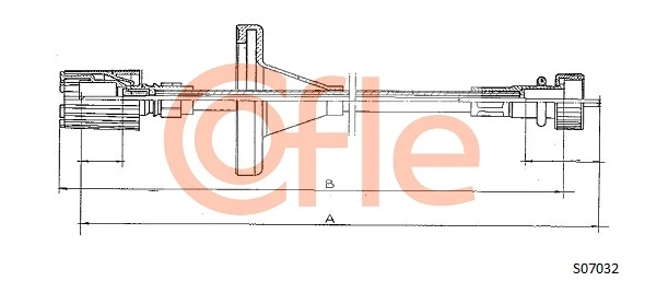 Câble flexible de commande de compteur COFLE 92.S07032
