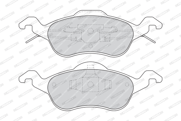 Kit de plaquettes de frein, frein à disque FERODO FDB1318B