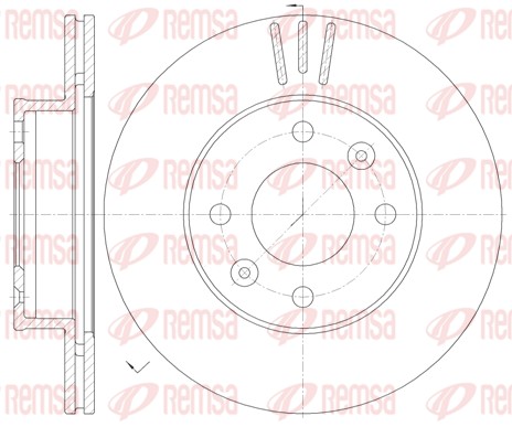 Disque de frein REMSA 6990.10
