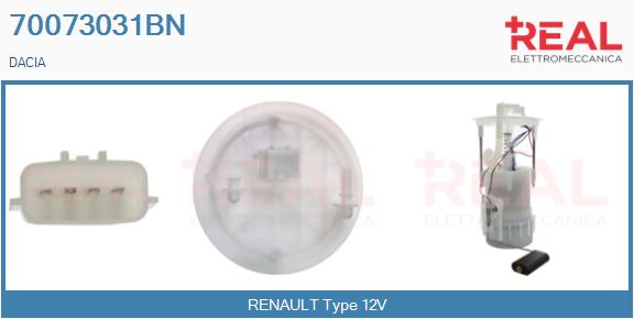 unité d'alimentation de carburant REAL 70073031BN