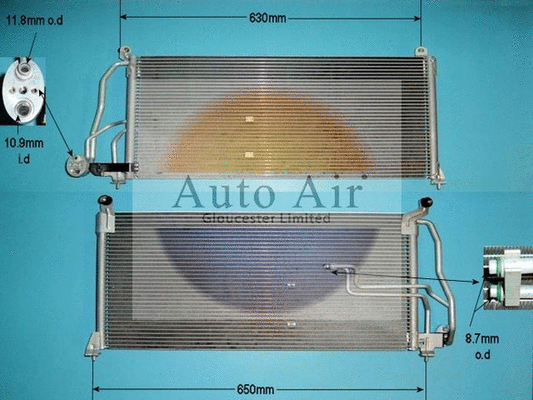 Condenseur, climatisation AUTO AIR GLOUCESTER 16-1006