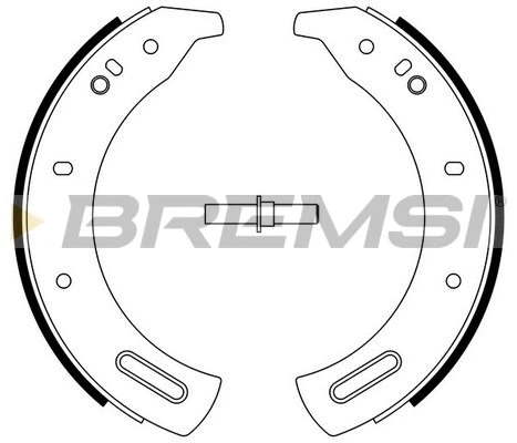 Jeu de mâchoires de frein BREMSI GF0432