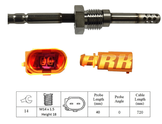 Capteur, température des gaz LEMARK LXT342