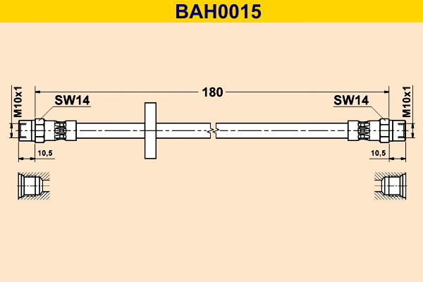 Flexible de frein BARUM BAH0015