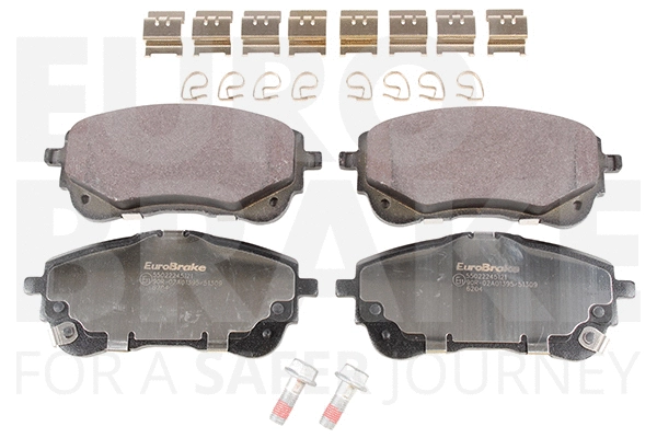 Kit de plaquettes de frein, frein à disque EUROBRAKE 55022245121