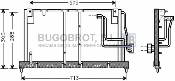 Condenseur, climatisation BUGOBROT 62-OL5225