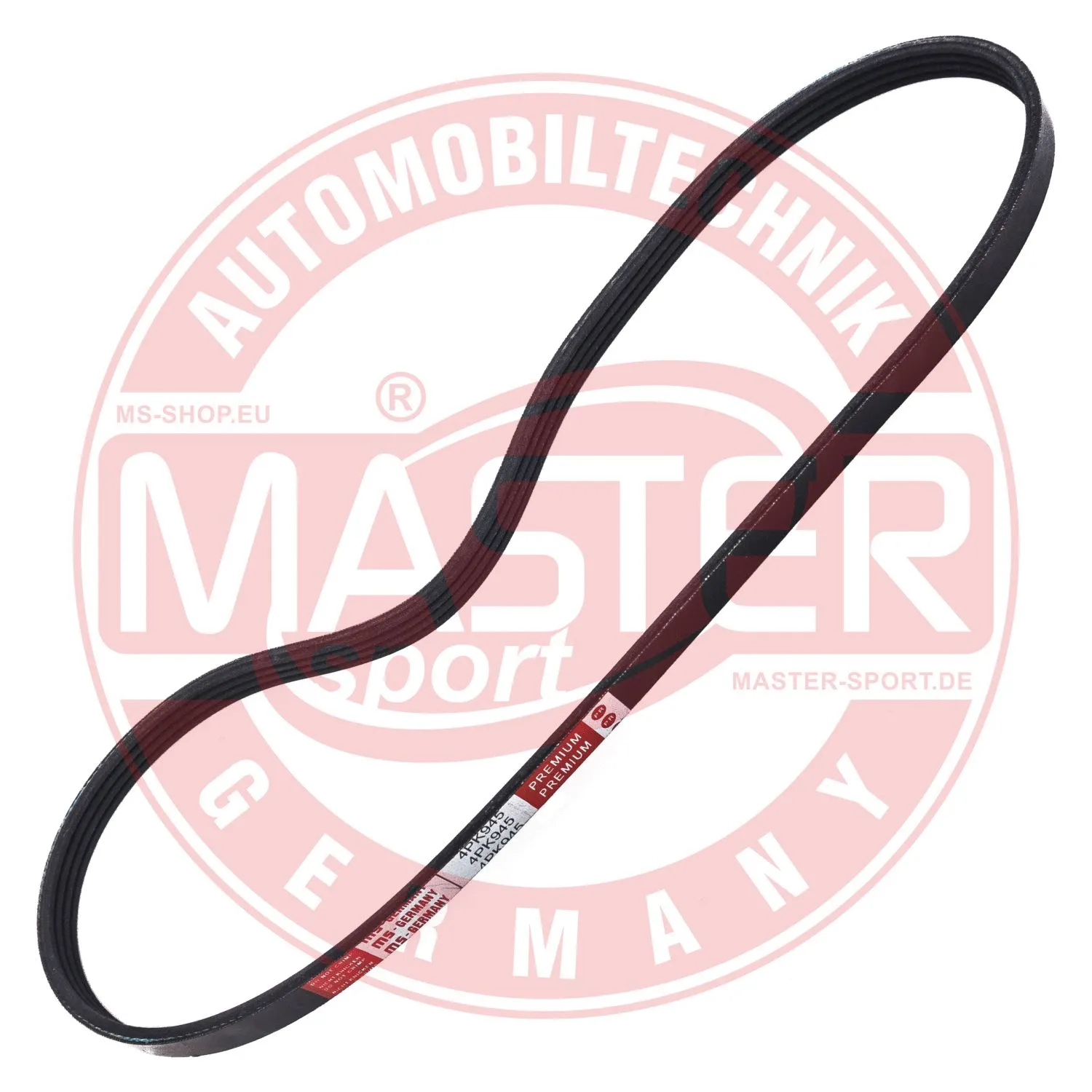 Courroie trapézoïdale à nervures MASTER-SPORT GERMANY 4PK940-PCS-MS