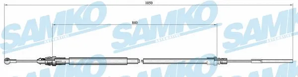 Tirette à câble, frein de stationnement SAMKO C0130B