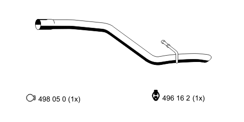 Tuyau d'échappement ERNST 314459