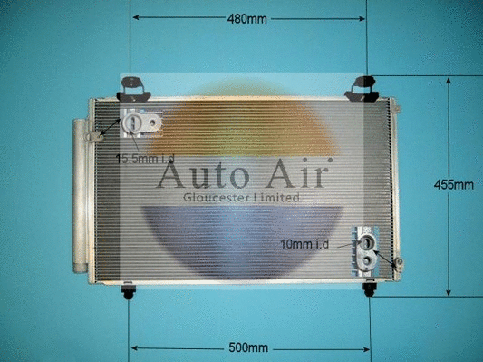 Condenseur, climatisation AUTO AIR GLOUCESTER 16-1349