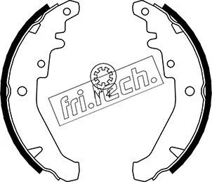 Jeu de mâchoires de frein fri.tech. 1034.102
