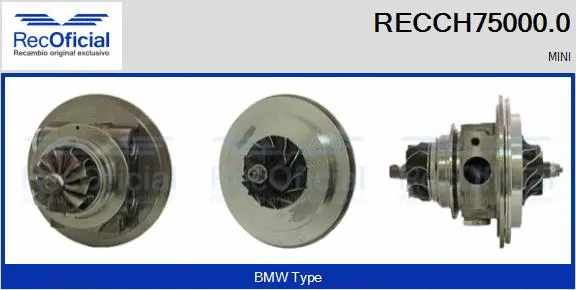 Groupe carter, turbocompresseur RECOFICIAL RECCH75000.0