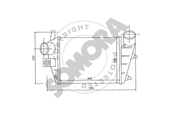 Refroidisseur d'air de suralimentation SOMORA 011245