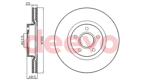 Disque de frein DEEVO BD16700