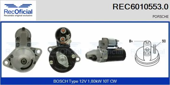 Démarreur RECOFICIAL REC6010553.0