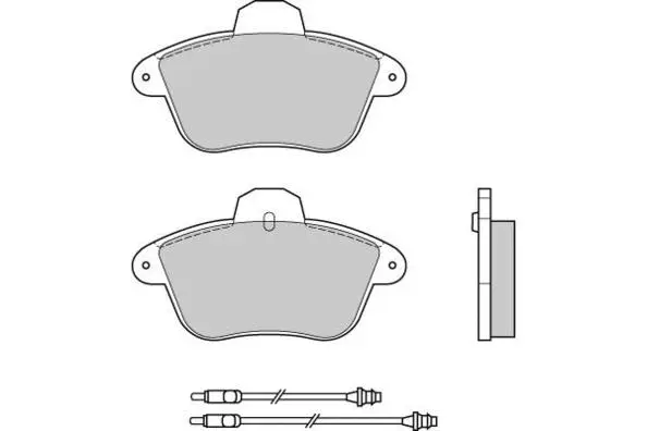 Kit de plaquettes de frein, frein à disque E.T.F. 12-0521