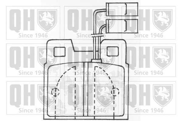 Kit de plaquettes de frein, frein à disque QUINTON HAZELL BP527