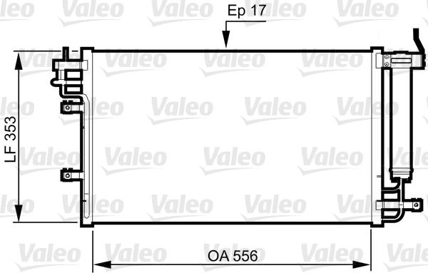Condenseur, climatisation VALEO 814345