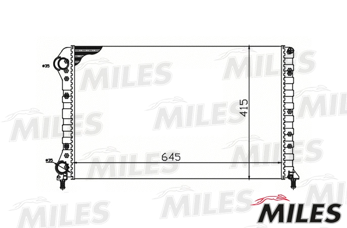 Radiateur, refroidissement du moteur MILES ACRM219