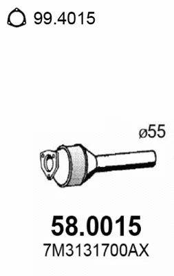 Catalyseur ASSO 58.0015