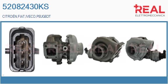 Turbocompresseur, suralimentation REAL 52082430KS