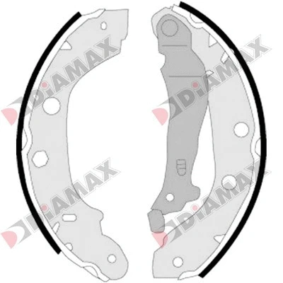 Jeu de mâchoires de frein DIAMAX N01017
