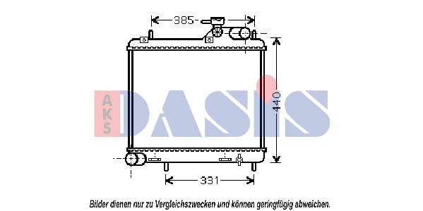 Radiateur, refroidissement du moteur AKS DASIS 560025N