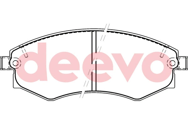 Kit de plaquettes de frein, frein à disque DEEVO BP56740