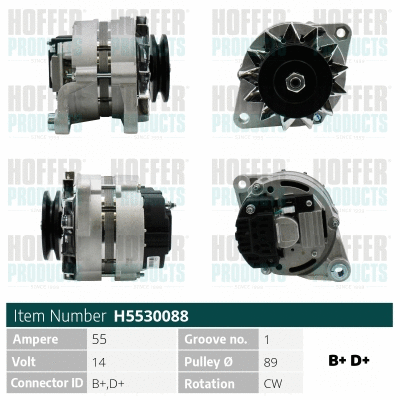 Alternateur HOFFER H5530088