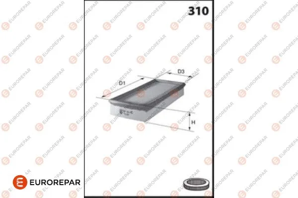 Filtre à air EUROREPAR 1682258080